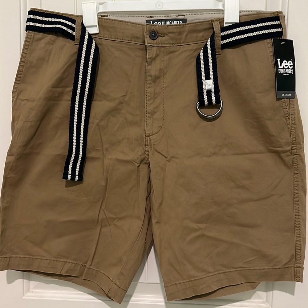 Lee Dungarees khaki mens shorts